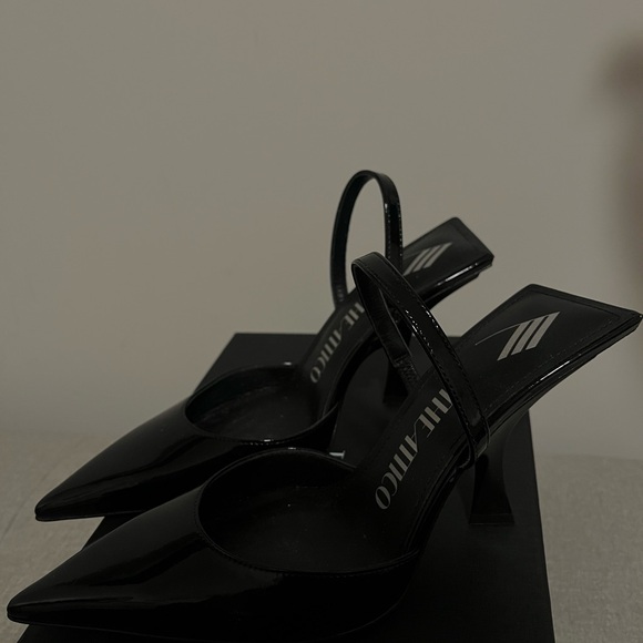 The Attico Black Ester Patent Leather Heels - Picture 1 of 5